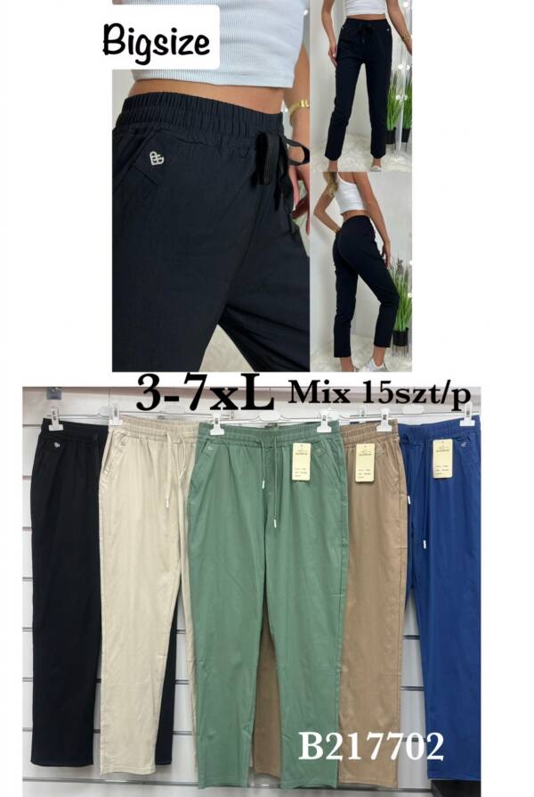 Spodnie damskie Roz 3XL-7XL, Mix Kolor Paczka 15 szt